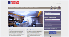 Desktop Screenshot of americanhospitalistanbul.org
