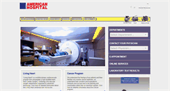 Desktop Screenshot of americanhospitalistanbul.com